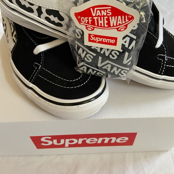 SUPREME VANS MONOGRAM S LOGO SKATE GROSSO MID - Picture 4 of 16